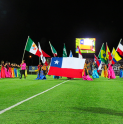 Sublime presentación de alumnos del Colegio Parroquial en la primera jornada de  la “Gala Artística Cultural de los Países”