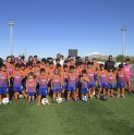 Niños y niñas de la academia AFFA presentaron sus nuevos uniformes