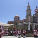 Baile Piel Roja celebró sus 48 años con visita a la Chinita en el Santuario de Andacollo