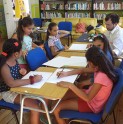 Biblioteca municipal realiza taller de Teatro de Sombras