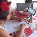 Niños y niñas de escuelas rurales de la comuna aprenden inglés de forma interactiva