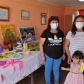 Integrantes del Centro de Madres “Adriana Rivera” expusieron sus manualidades