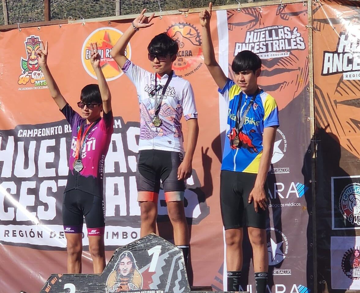 Joven ciclista andacollino se corona campeón regional en Campeonato Huellas Ancestrales