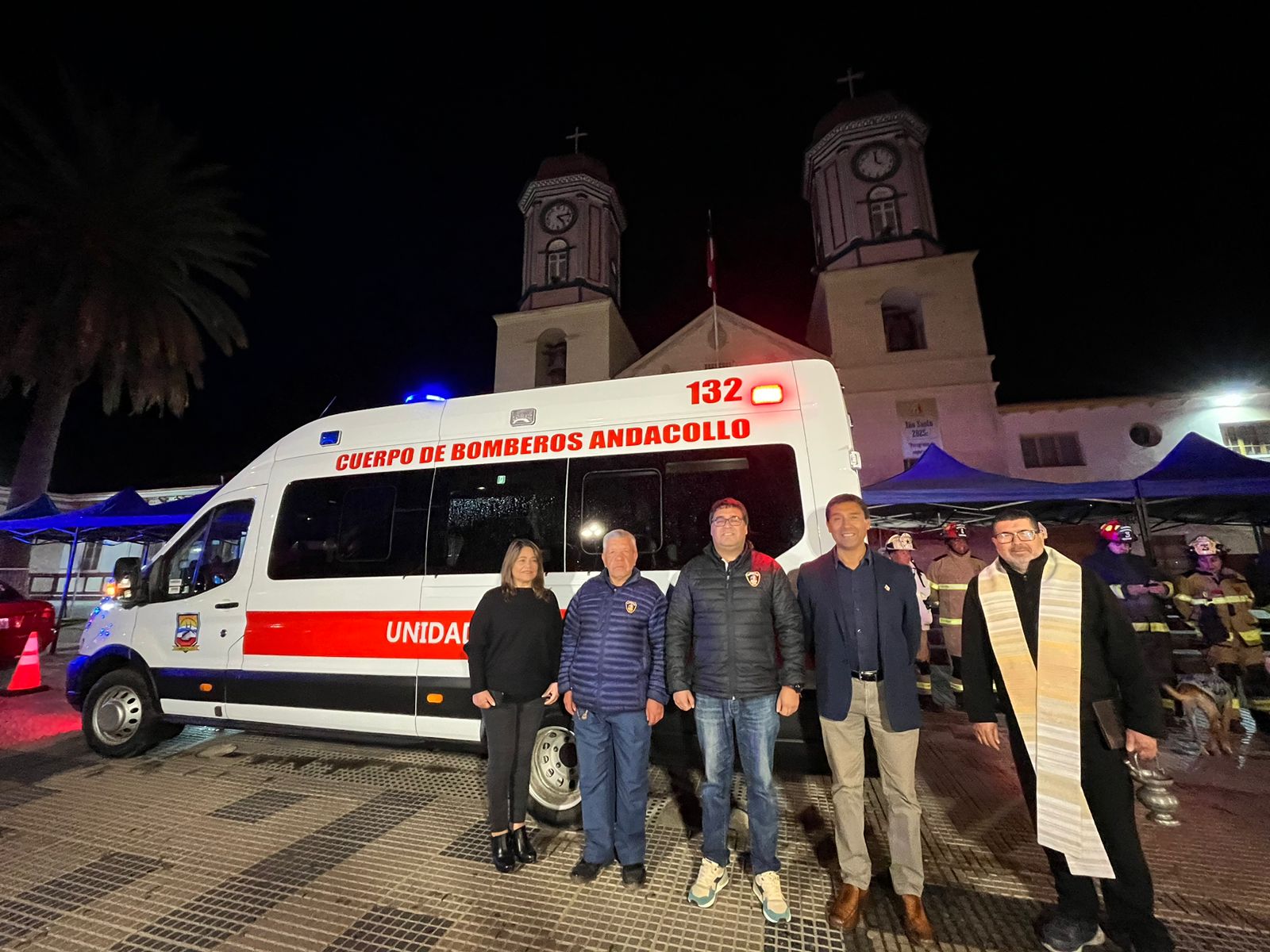 Bomberos de Andacollo recibió nuevo vehículo adquirido con recursos propios